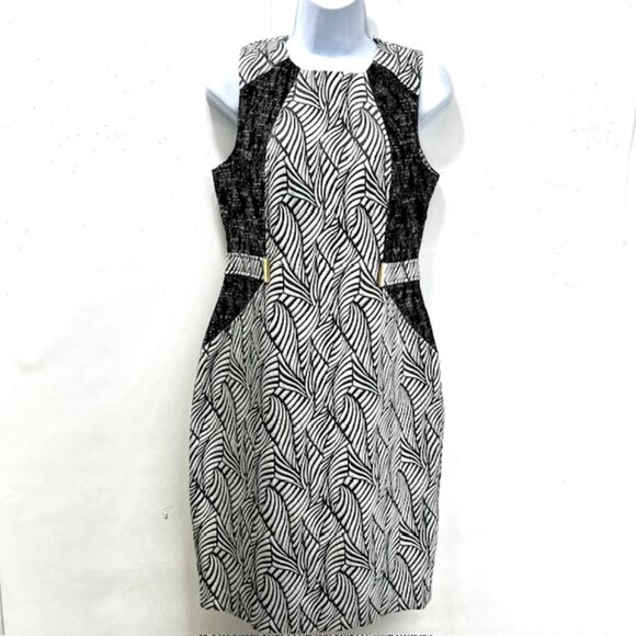 Calvin Klein Dresses & Skirts - New with tag Calvin Klein dress for office work or casual wear black white (14)